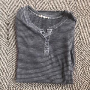 Marine Layer Gray Buttoned Henley size Marge